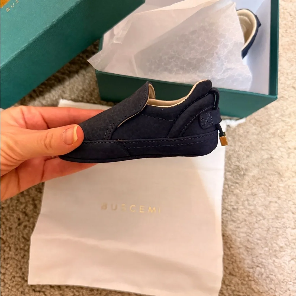Buscemi Baby Walker Shoes in Navy!NWB